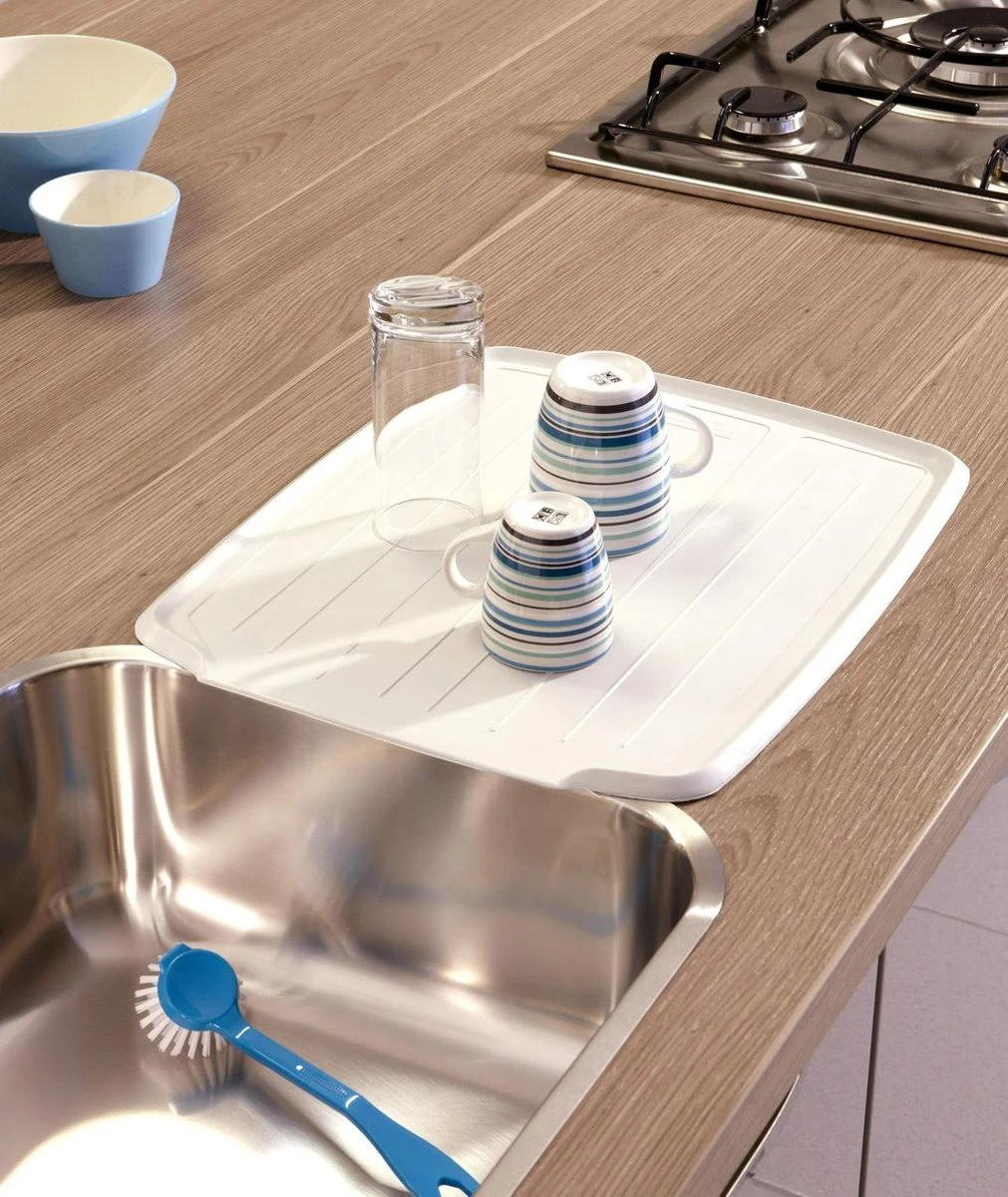 Curver Afdruipmat - 38x46 - Wit 4 Curver Afdruipmat - 38x46 - Wit - Afbeelding 2