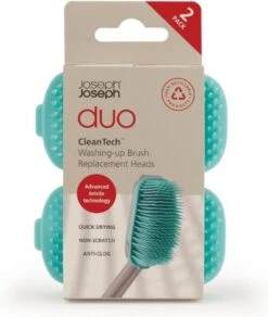 Duo Reserve Borstelkop Voor Afwasborstel, Set Van 2 Stuks, Licht Blauw - Joseph Joseph -Huishoudelijke Artikelen Winkel 1015x1200 2