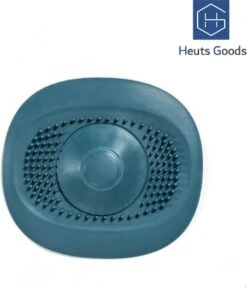 Heuts Goods - Gootsteenzeef - Gootsteenstop - Afvoerzeef - Afvoerstop - Spoelbal - Bad - Douchebak - Keuken - Wasbak - Badkuip - Siliconen - Donkerblauw -Huishoudelijke Artikelen Winkel 1028x1200