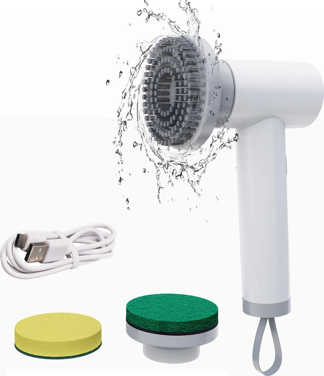 Elektrische Schoonmaakborstel - Schrobborstel - Handborstel - Schuurborstel - Schrobber - Badkamer - Toilet - Keuken 3 Elektrische Schoonmaakborstel - Schrobborstel - Handborstel - Schuurborstel - Schrobber - Badkamer - Toilet - Keuken