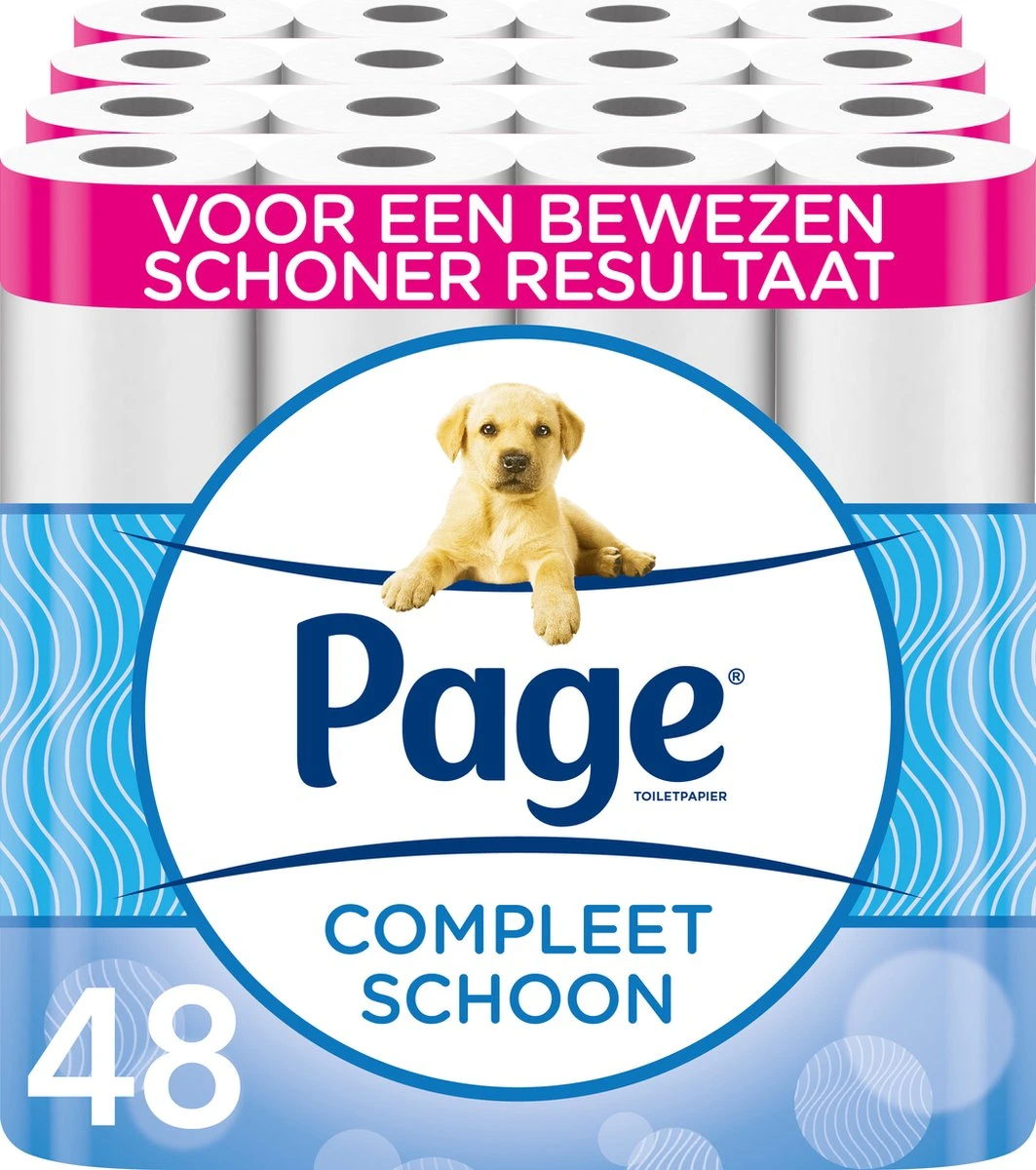 Page Toiletpapier - 48 Rollen - Compleet Schoon Wc Papier - Met Een Vleugje Katoen 3 Page Toiletpapier - 48 Rollen - Compleet Schoon Wc Papier - Met Een Vleugje Katoen
