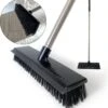 Schrobbezem Zwart Luiwagen Met Steel 120cm - Tuinbezem Straatbezem - Schoonmaak Schrobber Kunststof Harde Bezem - Schrobborstel En Schuurborstel -Huishoudelijke Artikelen Winkel 1105x1200 1