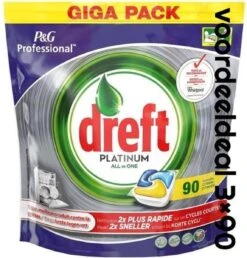 Dreft Platinum - All In One Lemon Voordeeldeal 270 Vaatwastabletten / Jaardoos / Megadeal / Voordeeldoos -Huishoudelijke Artikelen Winkel 1147x1200 6