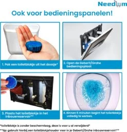 Needum Toiletblokjes Voor Inbouwreservoirs - WC Blokjes - Toiletblokken In Een Voordeelverpakking - 12 Stuks -Huishoudelijke Artikelen Winkel 1155x1200
