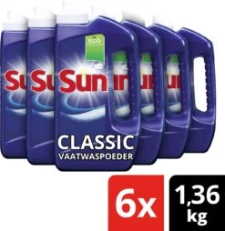 SUN® Sun Classic Normaal Vaatwaspoeder - 6 X 80 Wasbeurten - Voordeelverpakking -Huishoudelijke Artikelen Winkel 1169x1200 7