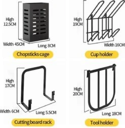Doogo® Afdruiprek Met Lekbak 2 Laags – Inklapbaar - Muur Hangen Mogelijke - Afwasrek – Met 2 Lekbakken – Extra Accessories Voor Servies En Snijplanken - RVS -Huishoudelijke Artikelen Winkel 1180x1200 5