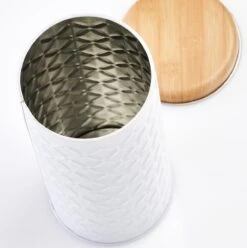 2x Bewaar/voorraad Blikken Koffiepads Wit 18 X 7,5 Cm 1 Liter -Huishoudelijke Artikelen Winkel 1195x1200 8