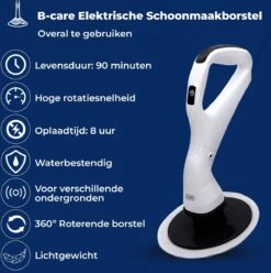 B-care Elektrische Schoonmaakborstel - 4 Opzetstukken - Wasborstel - Poetsmachine - Schrobborstel - Handborstel - Werkborstel - Schrobber - Boorborstel - Schoonmaakmiddelen - Reinigingsborstel -Huishoudelijke Artikelen Winkel 1196x1200 7