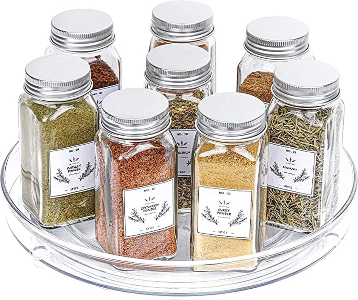 Merkloos Kruidenrek Draaibaar - Transparant - Diameter 23,5 Cm - Multifunctioneel Draaiplateau 3 Merkloos Kruidenrek Draaibaar - Transparant - Diameter 23,5 Cm - Multifunctioneel Draaiplateau