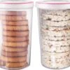 Lock&Lock Beschuitbus - Bewaardoos Voor Beschuit - Rijstwafel Bewaarbus - Voorraadbussen - Set Van 2 Stuks - 1,9 Liter - Transparant -Huishoudelijke Artikelen Winkel 1200x1005 1