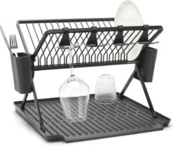 Brabantia SinkSide Afdruiprek - Inklapbaar - Dark Grey -Huishoudelijke Artikelen Winkel 1200x1010 2