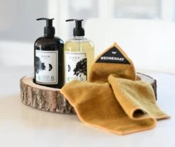 Klud Vaatdoek Set - 7 Dagen - Curry -Huishoudelijke Artikelen Winkel 1200x1012 1