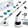 Merkloos Scrubclean Elektrische Schoonmaakborstel-7 In 1 Schrobber Met Steel-2 Standen Poetsmachine-max 130cm-badkamer/keuken/auto +gratis Houder
