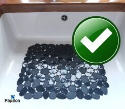 Merkloos Papillon - Gootsteenmat - 40x30 Cm - Kiezels Zwart -Huishoudelijke Artikelen Winkel 1200x1039 2