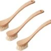 CC Hansen 3 X Afwasborstel Met Gebogen Steel- Beukenhout - Stevige Haren - Licht Bruin - 23 Cm -Huishoudelijke Artikelen Winkel 1200x1052