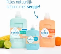 Seepje Wasverzachter - Sandelhout En Perzik – Natuurlijke Ingredienten - 4 X 30 Wasbeurten - 4 X 750ML -Huishoudelijke Artikelen Winkel 1200x1063 3