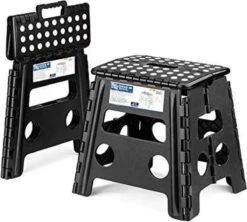 Buxibo - Kruk - Krukje - Keukentrap - Keukentrapje - Opvouwbaar Trapje - Keuken/Badkamer/Schuur Trapje - 29 X 24 X 40cm -Huishoudelijke Artikelen Winkel 1200x1080