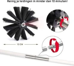 Kibani Schoorsteenborstel 9 Meter - Schoorsteenreiniger - Schoorsteenveger - Schoorsteenveegset - Schoorsteen Borstel - Veegkit - Borstelset Voor Boormachine - Boormachine -Huishoudelijke Artikelen Winkel 1200x1085 2