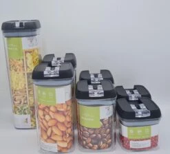 IGOODS - Voorraadpotten - Voorraaddozen- Voorraadboxen 7 Stuks - Met Zwarte Deksel -Huishoudelijke Artikelen Winkel 1200x1089 1