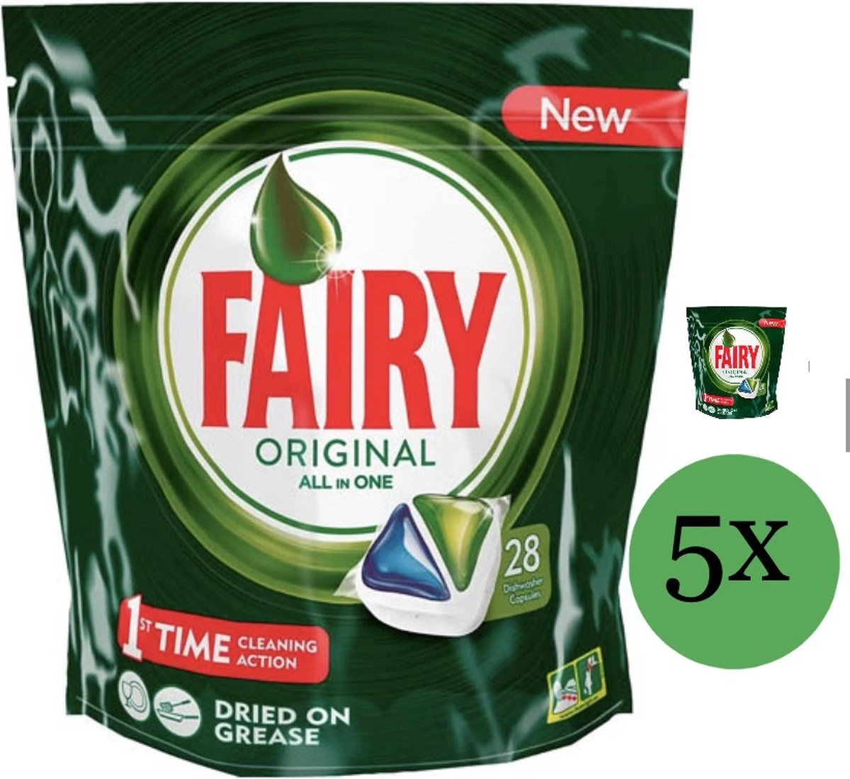 DREFT FAIRY 5X28 CAPSULES ORIGINAL ALL IN1-VAATWASSER CAPSULES- VAATWASMIDDEL- DISHWASHER CAPSULES-P&G 4 DREFT FAIRY 5X28 CAPSULES ORIGINAL ALL IN1-VAATWASSER CAPSULES- VAATWASMIDDEL- DISHWASHER CAPSULES-P&G - Afbeelding 2