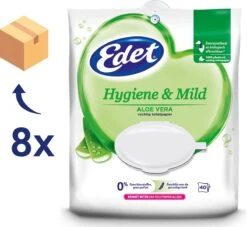 Edet Aloe Vera Vochtig Toiletpapier - 8 X 40 Stuks - Halfjaar Voorraad -Huishoudelijke Artikelen Winkel 1200x1101