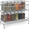 Navaris Stalen Kruidenrekje 2 Laags - Kruidenrek Staand - Rek Voor Kruidenpotjes En Glaasjes - Multifunctionele Organizer Voor Keuken En Badkamer -Huishoudelijke Artikelen Winkel 1200x1142 5