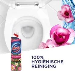 Glorix WC Powergel Toiletreiniger Pink Flower - 6 X 750 Ml - Voordeelverpakking -Huishoudelijke Artikelen Winkel 1200x1147 2