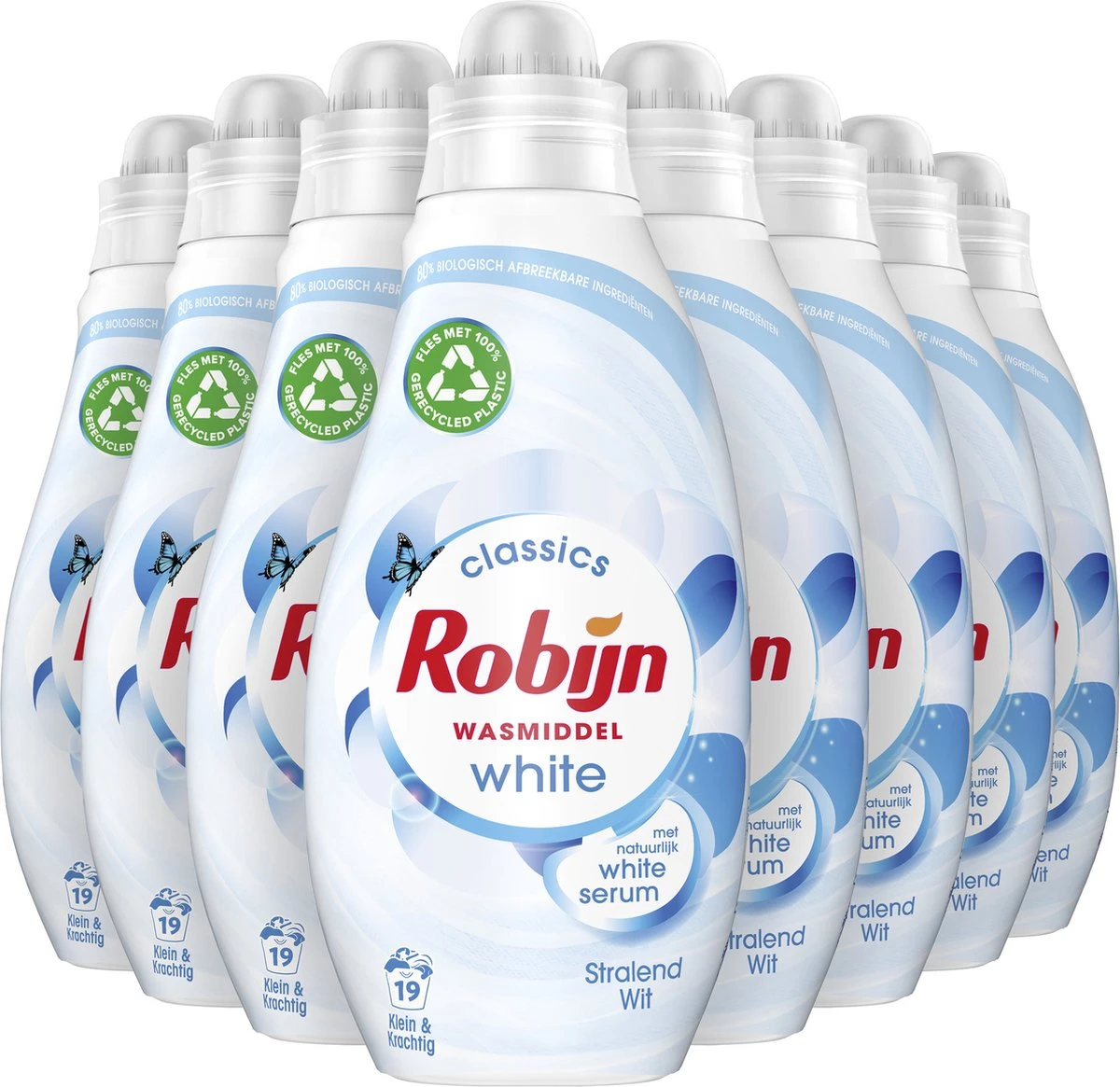 Robijn Klein & Krachtig Classics Stralend Wit Vloeibaar Wasmiddel - 8 X 19 Wasbeurten - Voordeelverpakking 4 Robijn Klein & Krachtig Classics Stralend Wit Vloeibaar Wasmiddel - 8 X 19 Wasbeurten - Voordeelverpakking - Afbeelding 2
