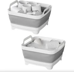 Opvouwbare Wasbak 18L - Met Stop - Afwasbak - Afwasteil - 30x30x20 Cm -Huishoudelijke Artikelen Winkel 1200x1175 2