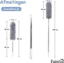 Fain® Plumeau Met Telescoopsteel – Grijs – 80 Tot 240 Cm - Uitschuifbaar – Wasbaar - Flexibel 360° Draaibaar – Duster - Microvezel Ragebol 19 Fain® Plumeau Met Telescoopsteel – Grijs – 80 Tot 240 Cm - Uitschuifbaar – Wasbaar - Flexibel 360° Draaibaar – Duster - Microvezel Ragebol -Huishoudelijke Artikelen Winkel 1200x1182 1