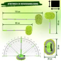 Merkloos Professionele Telescopische Wasborstel + Tonova Pen - Auto Schoonmaakborstel - Anti Slip - Auto, Caravan & Camper - Uitschuifbaar - Groen -Huishoudelijke Artikelen Winkel 1200x1190 6