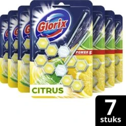 Glorix Power 5 Toiletblokken - Citroen - 7 X 2 Stuks - Voordeelverpakking -Huishoudelijke Artikelen Winkel 1200x1198 6
