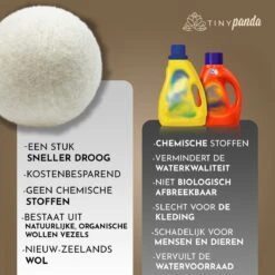Merkloos Droger Ballen XL 8 Stuks – Zero Waste Dryer Balls - Duurzaam – Wasverzachter – Herbruikbare Drogerballen – Droogt De Was Sneller – Tiny Panda -Huishoudelijke Artikelen Winkel 1200x1199 27