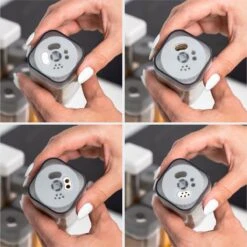 Coninx Kruidenrek Staand - Draaiend Kruidenrek Met Glazen Potjes - Kruidencarrousel Draaibaar - 8 Kruidenpotjes - Wit / RVS -Huishoudelijke Artikelen Winkel 1200x1199 8