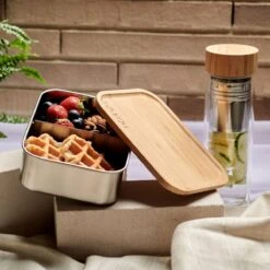 Dzukou Jim Corbett – RVS Lunchbox - Volwassenen - Met Vakjes - 1200 Ml -Huishoudelijke Artikelen Winkel 1200x1200 1006