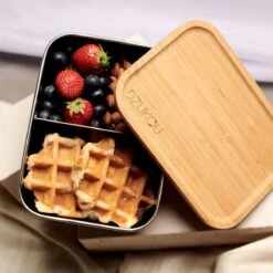 Dzukou Jim Corbett – RVS Lunchbox - Volwassenen - Met Vakjes - 1200 Ml -Huishoudelijke Artikelen Winkel 1200x1200 1007