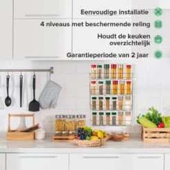 Merkloos Coninx Kruidenrek KR3000 - Ophangbaar - 32 Kruidenpotjes - 4 Laags -Huishoudelijke Artikelen Winkel 1200x1200 1009