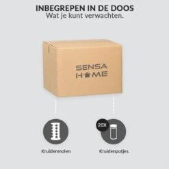 SensaHome 360 Graden Roteerbare Kruidencarrousel - Kruidenrek/Kruidenmolen - 20 Kruidenpotjes - 5 Laags - Draaibaar - 20 Specerijen Potjes - Specerijenmolen -Huishoudelijke Artikelen Winkel 1200x1200 1062