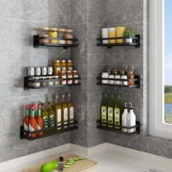 Noswo Kruidenrek Ophangbaar - Kruidenrek Voor Kruidenpotjes - Keukenrek Hangend - 50 Cm - Zwart -Huishoudelijke Artikelen Winkel 1200x1200 1092