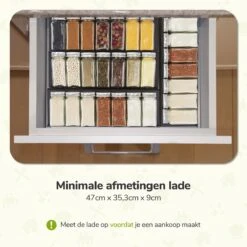Kruidenrek Lade - Zwart - 4 Laags - Aluminium - Kruidenpotjes Opbergen 16 Kruidenrek Lade - Zwart - 4 Laags - Aluminium - Kruidenpotjes Opbergen -Huishoudelijke Artikelen Winkel 1200x1200 1100