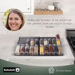 Schutzit - Kruidenrek Lade - Metaal - Zwart - 3 Lagen - Kruiden Organizer Liggend Ladeinzet -Huishoudelijke Artikelen Winkel 1200x1200 1131