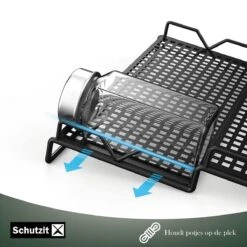 Schutzit - Kruidenrek Lade - Metaal - Zwart - 3 Lagen - Kruiden Organizer Liggend Ladeinzet -Huishoudelijke Artikelen Winkel 1200x1200 1132