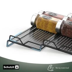 Schutzit - Kruidenrek Lade - Metaal - Zwart - 3 Lagen - Kruiden Organizer Liggend Ladeinzet -Huishoudelijke Artikelen Winkel 1200x1200 1133