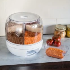 Roterende Voedsel Dispenser - 6 Vakken - Met Doseerschep - BPA Vrij - Handig -Huishoudelijke Artikelen Winkel 1200x1200 1208