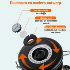 Koffie Bewaarbus Luchtdicht Met CO2 Uitlaat - Koffieblik Bewaarblik Voor 500 Gr Koffiebonen - Zwart - 1.2L 16 Koffie Bewaarbus Luchtdicht Met CO2 Uitlaat - Koffieblik Bewaarblik Voor 500 Gr Koffiebonen - Zwart - 1.2L -Huishoudelijke Artikelen Winkel 1200x1200 1218