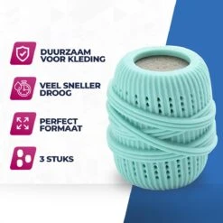 Roegaarden Drogerballen - Droogballen - Met Spons - Duurzaam - Sneller Droog -Huishoudelijke Artikelen Winkel 1200x1200 1268