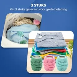 Roegaarden Drogerballen - Droogballen - Met Spons - Duurzaam - Sneller Droog -Huishoudelijke Artikelen Winkel 1200x1200 1271