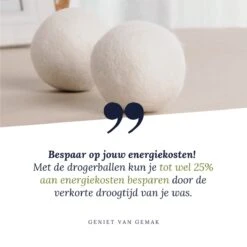 Geniet Van Gemak® | Herbruikbare Wollen Drogerballen | Wasbollen | Schaapswol | Duurzame En Energiebesparende Wasballen | 6 XL Drogerballen -Huishoudelijke Artikelen Winkel 1200x1200 1561