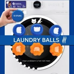 Salivio Laundryballs - 8x Wasbol Set - Huisdieren Haar Verwijderen - Wasbollen - Drogerballen - Energiebesparend - Wasverzachter - Milieuvriendelijk Wassen -Huishoudelijke Artikelen Winkel 1200x1200 1594