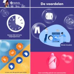 Salivio Laundryballs - 8x Wasbol Set - Huisdieren Haar Verwijderen - Wasbollen - Drogerballen - Energiebesparend - Wasverzachter - Milieuvriendelijk Wassen -Huishoudelijke Artikelen Winkel 1200x1200 1595